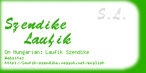 szendike laufik business card